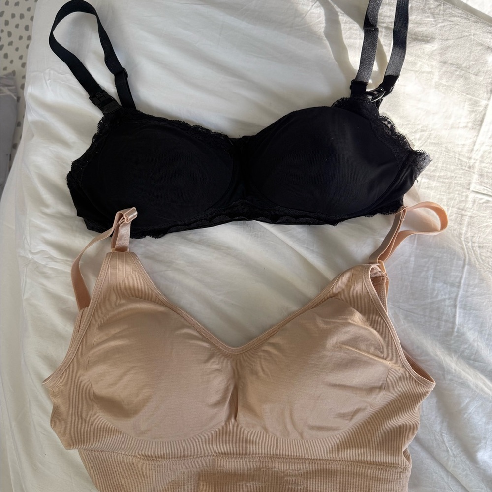 2 pack simple wishes all in one nursing and pumping bras